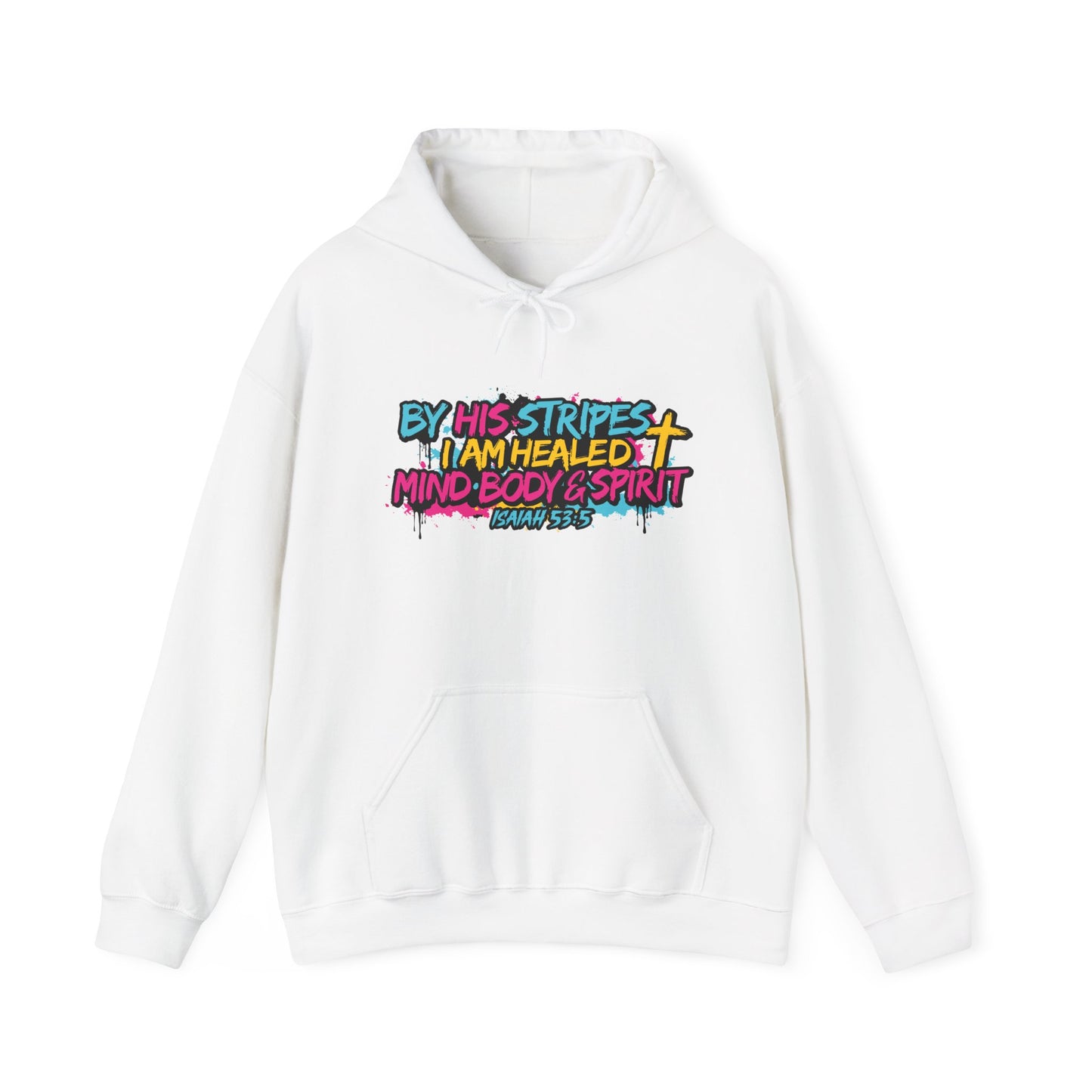 “By His Stripes I Am Healed” Christian Hoodie – Faith Pullover