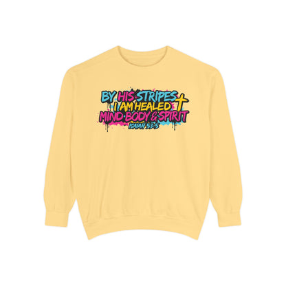By His Stripes Christian T-Shirt  Graphic Sweatshirt